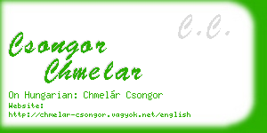 csongor chmelar business card